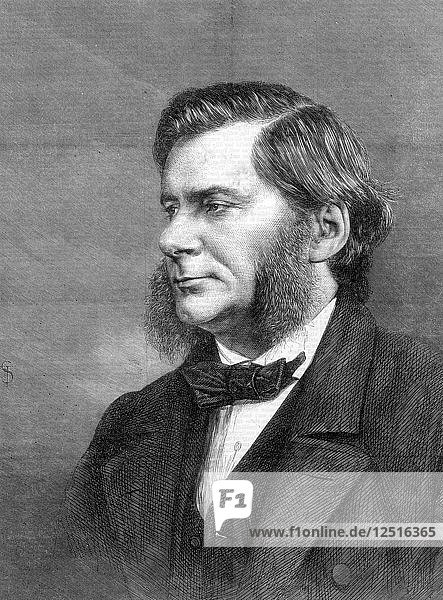 Thomas Henry Huxley  British biologist  1871. Artist: Unknown