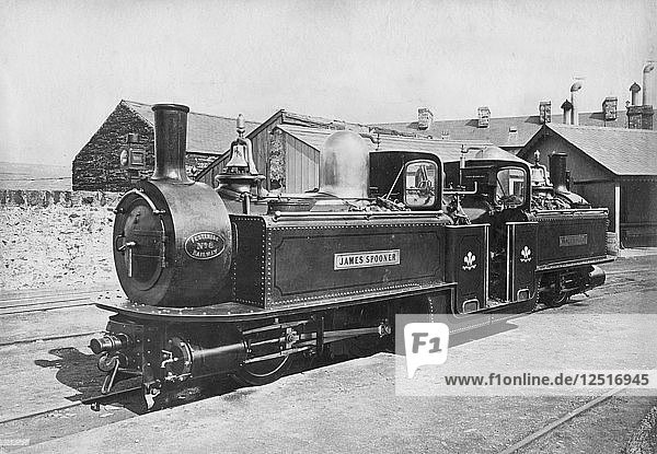Dampflokomotive Nr. 8 der Ffestiniog Railway  James Spooner  1872. Künstler: Unbekannt