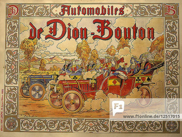 Werbeplakat für Autos von De Dion Bouton  (um 1920). Künstler: Job Nixon