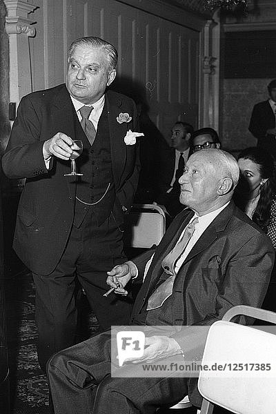 Lord Shinwell and Lord Boothby  1970. Artist: Unknown