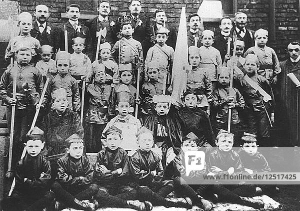 Boys in fancy dress for Purim before 1914. Artist: Unknown