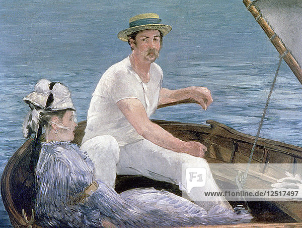 Bootsfahrt  1874. Künstler: Edouard Manet