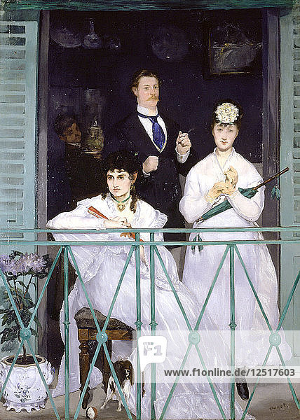 Der Balkon  1868. Künstler: Edouard Manet