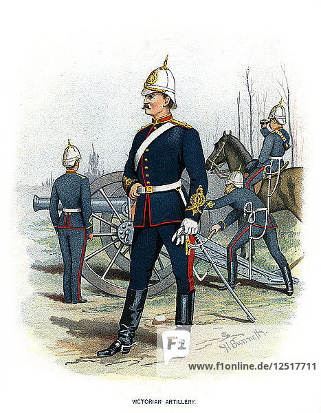 Viktorianische Artillerie  um 1890  Künstler: H Bunnett
