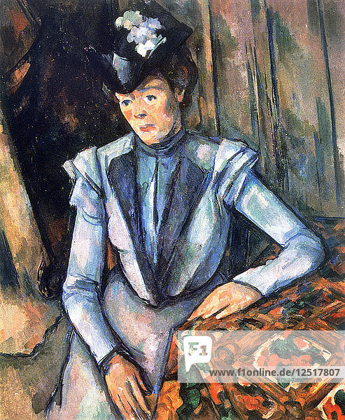 Sitzende Frau in Blau  1902-1906. Künstler: Paul Cezanne