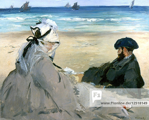 Am Strand  1873. Künstler: Edouard Manet