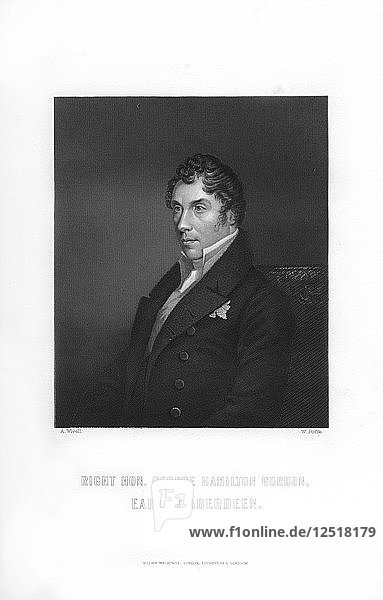 George Hamilton Hamilton-Gordon  Premierminister des Vereinigten Königreichs  1893.Künstler: W Roffe