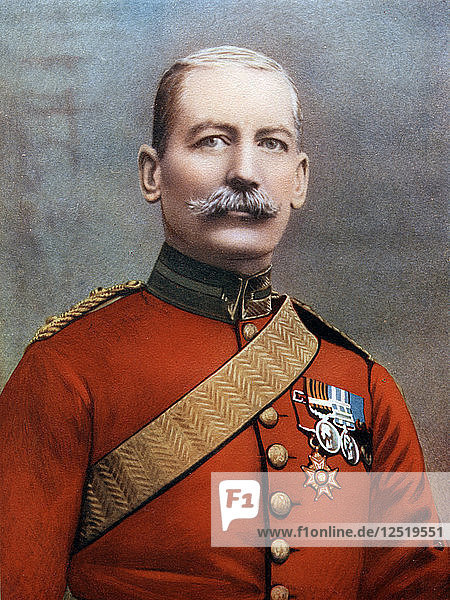 Generalmajor JBB Dickson  Befehlshaber der 4. Kavalleriebrigade der South Africa Field Force  1902  Künstler: Atelier Bassano