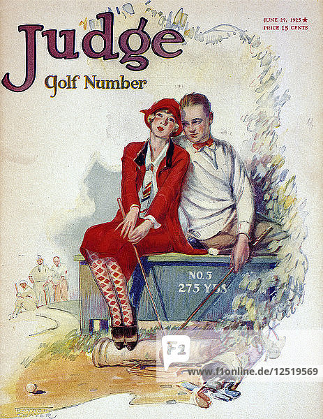 Titelseite der Zeitschrift Judge  American  Juni 1925. Künstler: Unbekannt