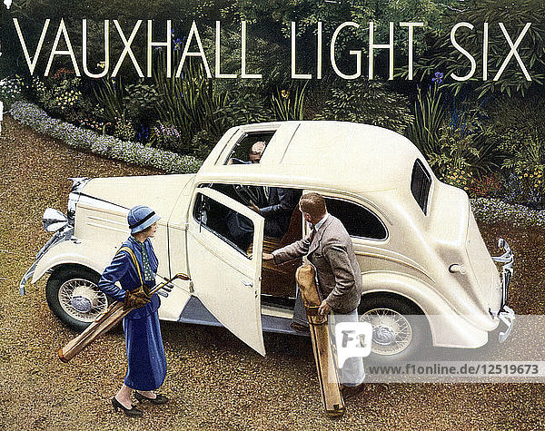 Vauxhall Light Six  Autobroschüre  Großbritannien  1932. Künstler: Unbekannt