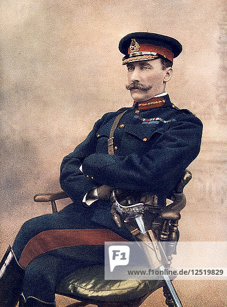 Generalleutnant Sir HC Chermside  Kommandeur der 14. Brigade in Südafrika  1902  Künstler: C. Knight