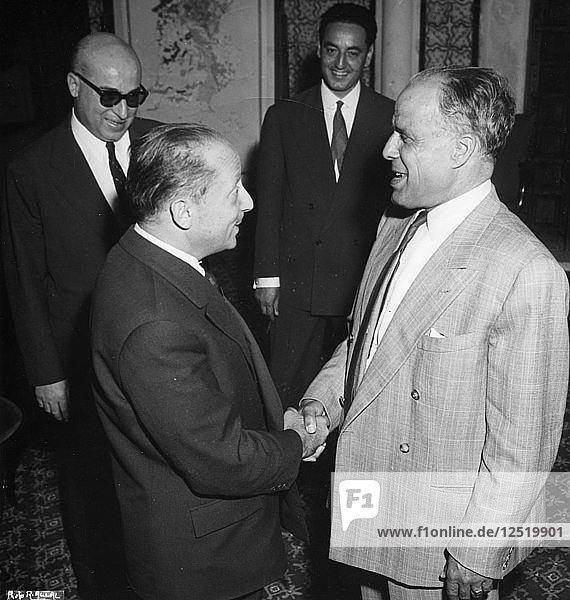 Habib Bourgibe (1903-2000)  Tunisian President. Artist: Unknown