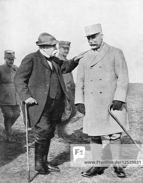 General Philippe Petain and Georges Clemenceau  (1926). Artist: Unknown