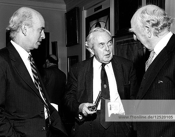 Harold Wilson (1916-1995)  ehemaliger britischer Premierminister  1984. Künstler: Unbekannt
