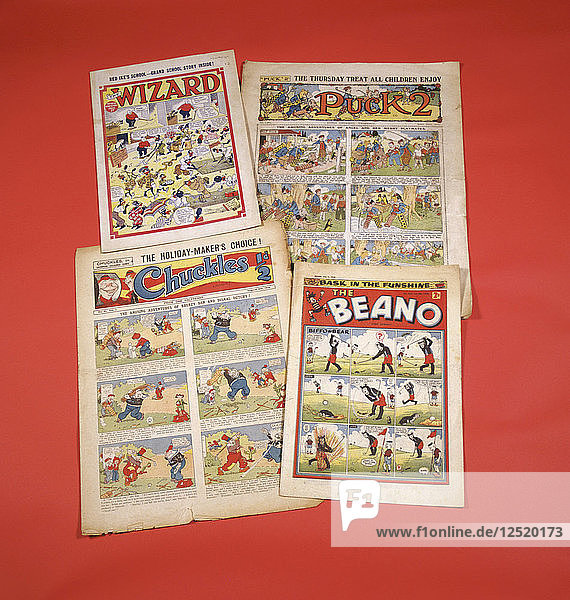 Childrens comics with golfing themes  c1950s-c1960s. Artist: Unknown