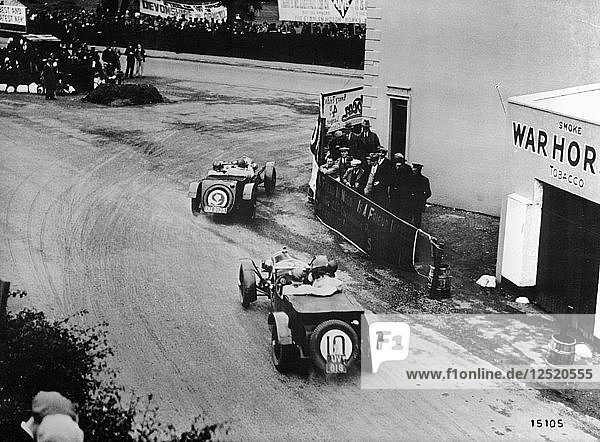 An Alfa Romeo competing in the Tourist Trophy  Corfu  Greece. Artist: Unknown