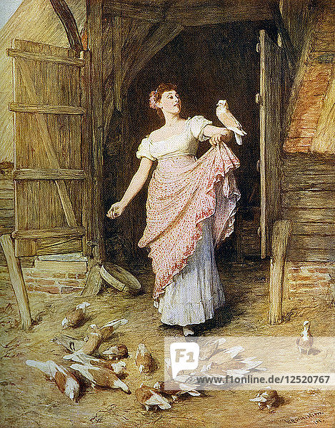 The Farmers Daughter  1881  (1912).Künstler: William Quiller Orchardson