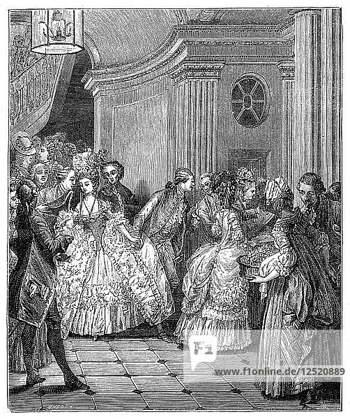 Verlassen der Oper  (1885).Künstler: Moreau