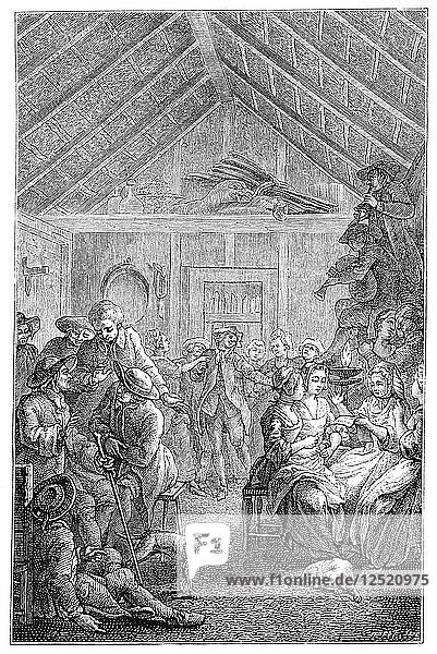 Die Versammlung des Winters  (1885).Künstler: Hubert Francois Gravelot