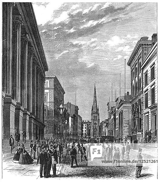 Wall Street  New York  1869. Künstler: Unbekannt