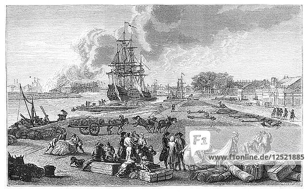 The Port Of Rochefort (1885). Artist: Unknown