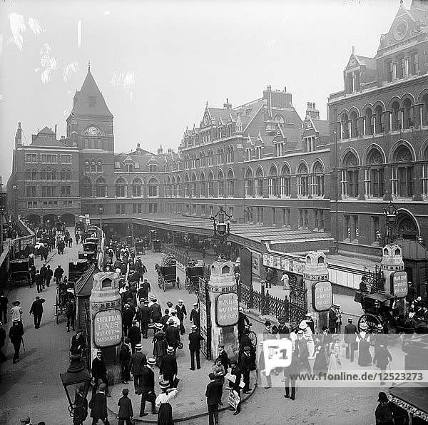 Liverpool Street Station  London  aus südöstlicher Richtung  um 1905. Künstler: Unbekannt