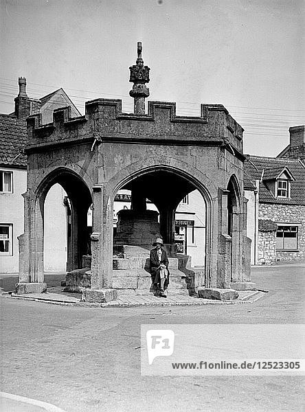 Das Marktkreuz  Cheddar  Somerset  1931. Künstler: Fräulein M. Wright