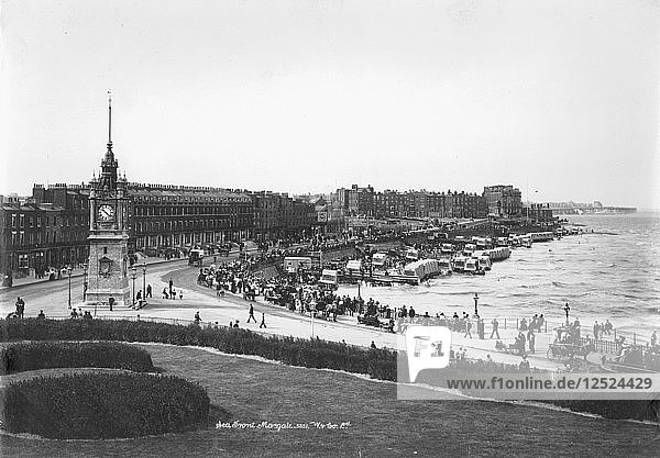 The seafront and clock tower at Margate  Kent  1890-1910. Artist: Unknown