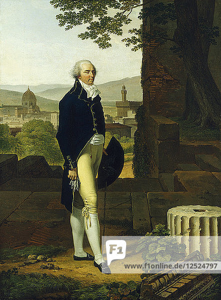 Porträt von Sir Godfrey Vassall Webster Bt  1794. Künstler: Louis Gauffier