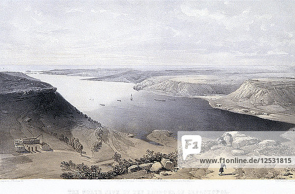 Die Nordseite des Hafens von Sebastopol  22. Juni 1855. Künstler: Jonathan Needham