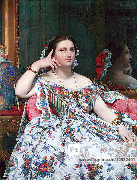 Madame Moitessier  1856. Künstler: Jean-Auguste-Dominique Ingres