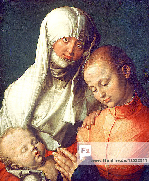 Jungfrau und Kind mit der heiligen Anna  um 1519. Künstler: Albrecht Dürer