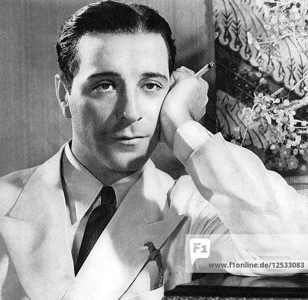 Ricardo Cortez  in Österreich geborener Filmschauspieler  1934-1935. Künstler: Unbekannt