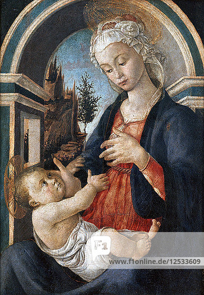 Jungfrau mit Kind  um 1444-1510. Künstler: Sandro Botticelli