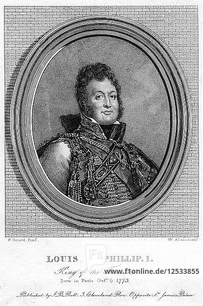 Louis Philippe I.  König von Frankreich  19. Jahrhundert Künstler: W Alais