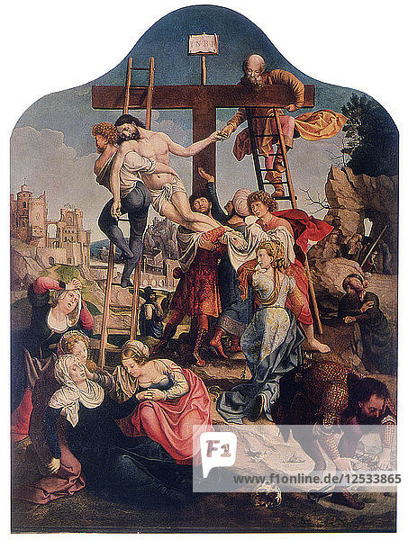Der Abstieg vom Kreuz  um 1520. Künstler: Jan Gossaert