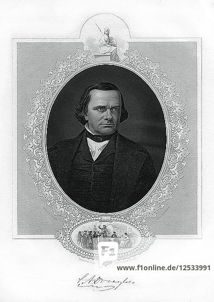 Stephen A Douglas  American politician  1862-1867. Artist: Unknown