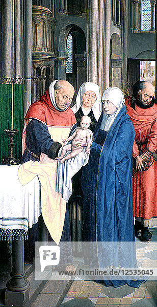 Triptychon von Jan Florain  Detail  1479. Künstler: Hans Memling