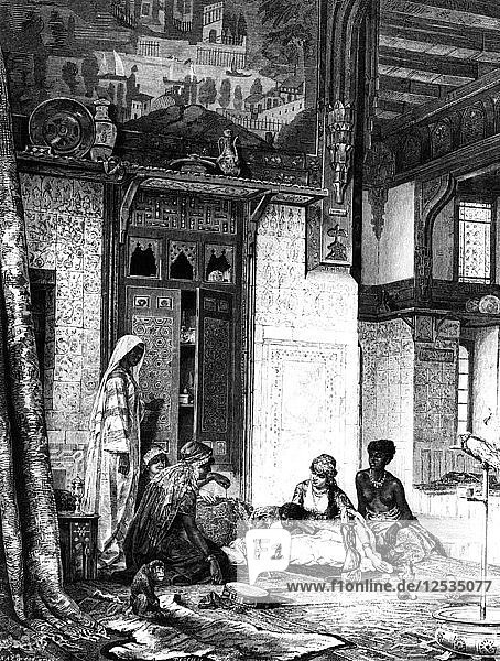 Harem in einer Kalifenvilla  1880. Künstler: Unbekannt