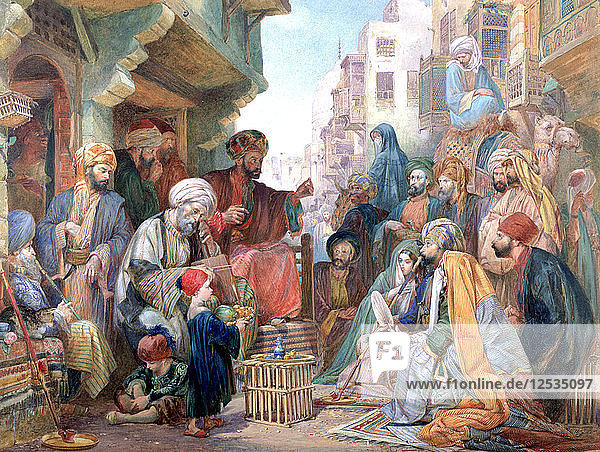 Eine Straße in Kairo  Ägypten  um 1825-1876. Künstler: John Frederick Lewis
