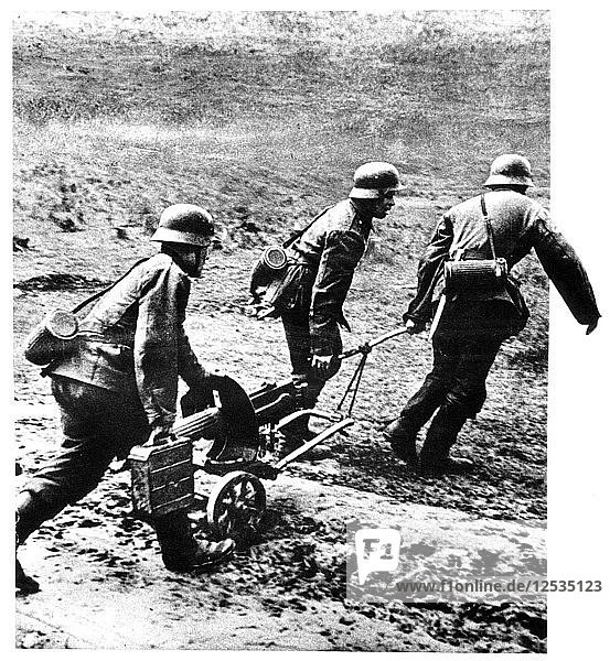 Russen  die in der deutschen Armee dienen  Ostfront  1941-1945. Künstler: Unbekannt