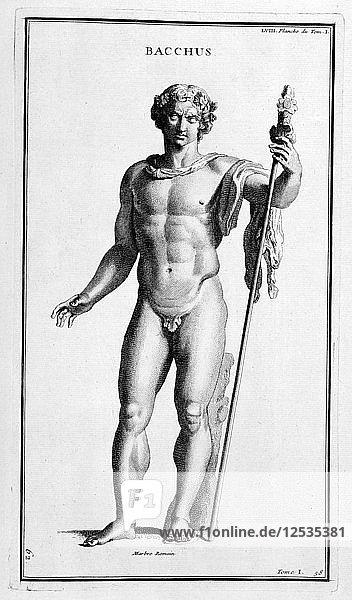 Bacchus  after a Roman statue  1757. Artist: Bernard de Montfaucon