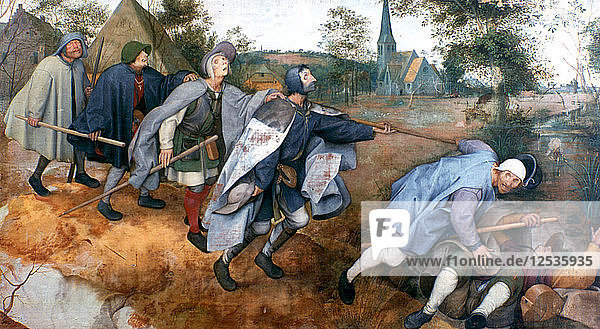 Das Gleichnis vom Blinden  1568. Künstler: Pieter Bruegel der Ältere
