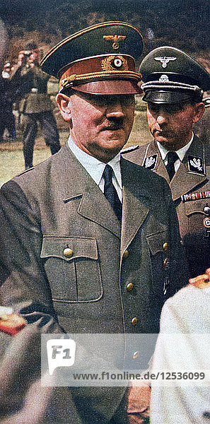 Adolf Hitler  deutscher Nazi-Führer  1941. Künstler: Unbekannt