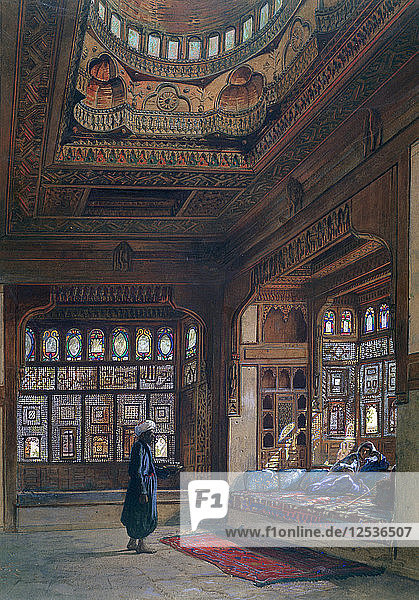 Der Harem des Scheichs Sadat  Kairo  1870. Künstler: Frank Dillon
