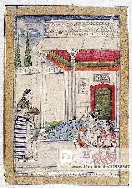 Vibhasa Ragini  Ragamala Album  Schule von Rajasthan  19. Jahrhundert. Künstler: Unbekannt