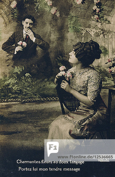 Französische Postkarte  um 1900. Künstler: Unbekannt