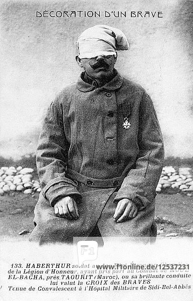 Ein rekonvaleszierender Legionär  Sidi Bel Abbes  Algerien  1910. Künstler: Unbekannt