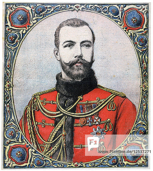 Zar Nikolaus II. von Russland  1894. Künstler: Henri Meyer