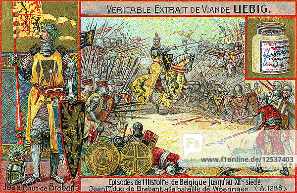 Episoden aus der Geschichte Belgiens bis zum 13. Jahrhundert: Johannes I. von Brabant  (um 1900). Künstler: Unbekannt